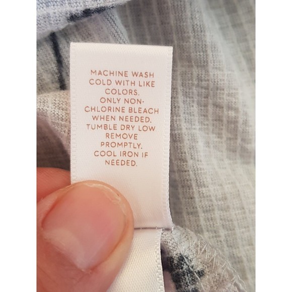 Lc Lauren Conrad Womens Blouse Floral Textured Thermal Tied Back Size Large - Picture 10 of 12